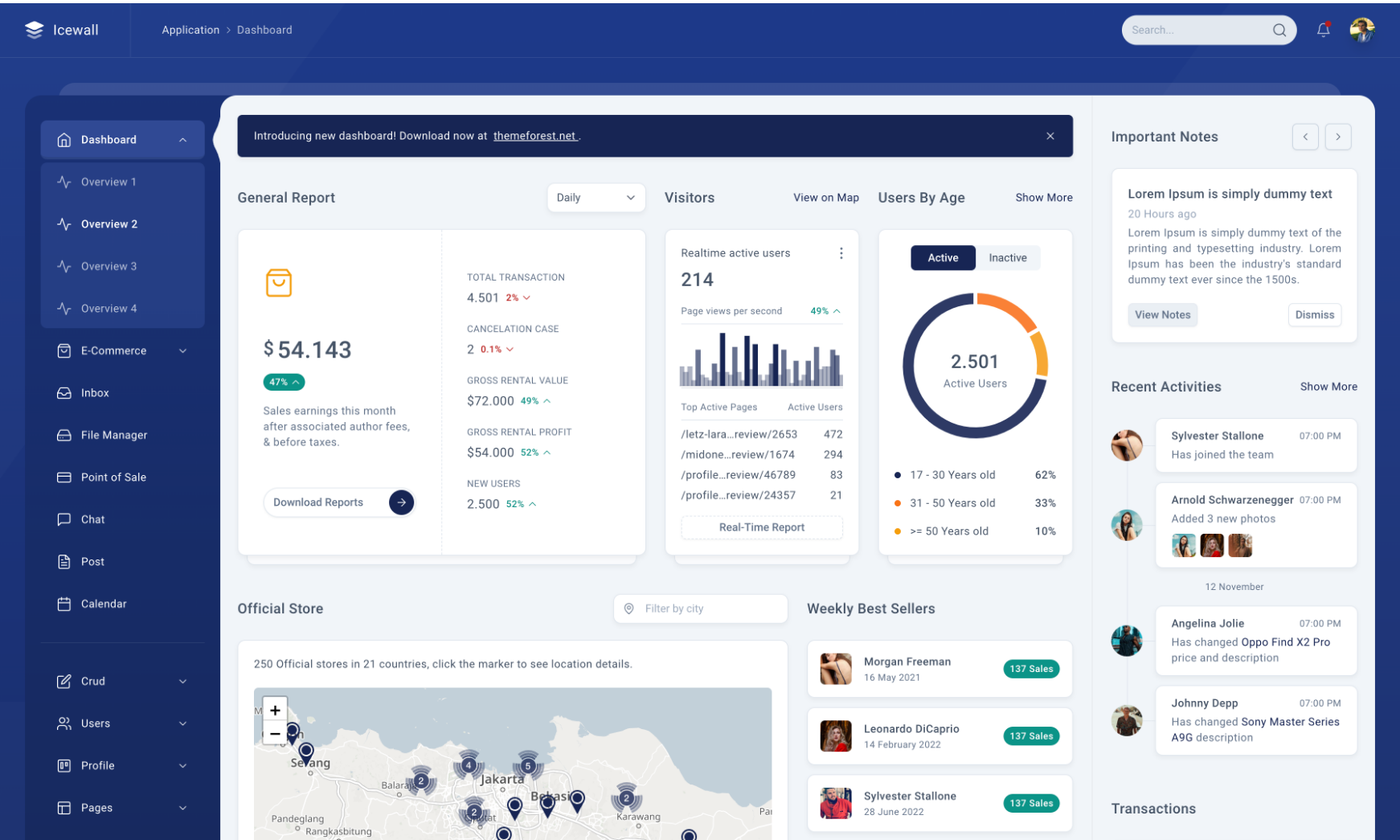 QuatationProject - Admin Dashboard Template
